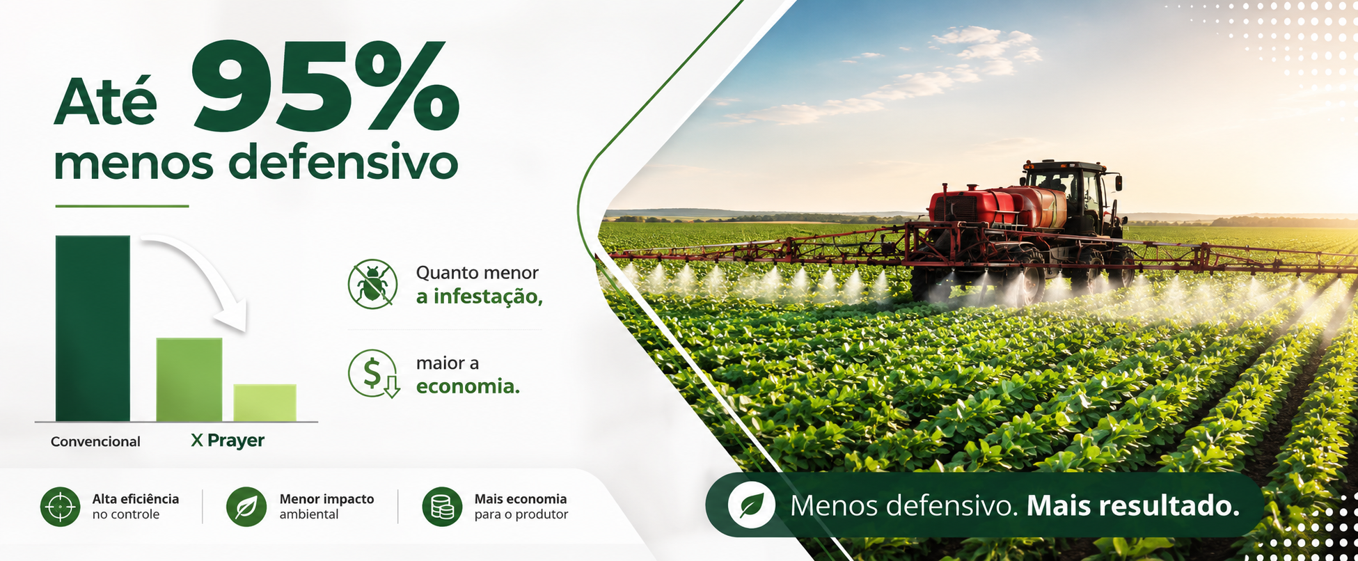 Pulverização seletiva em lavoura de soja — redução de defensivos com aplicação seletiva